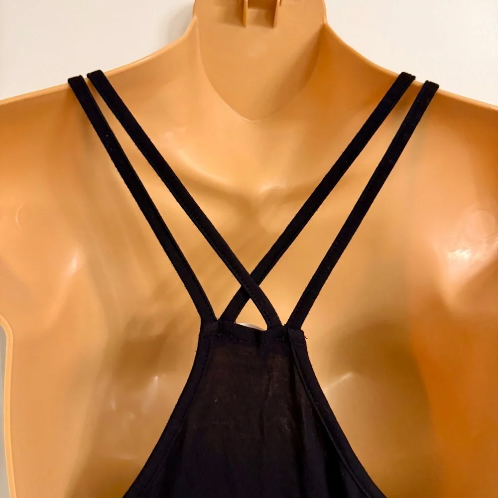 Black Graphic Pajama Tank Top - Picture 6 of 6